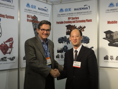 Sign the agreement of distributor in Central America, SANME in the Las Vegas Expo