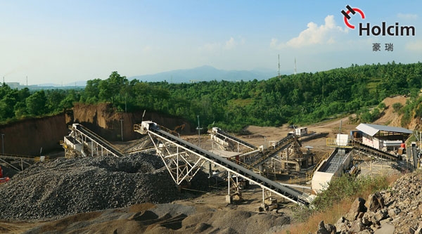 300 t/h Holcim’s 300t/h Andesite Production Line in Indonesia